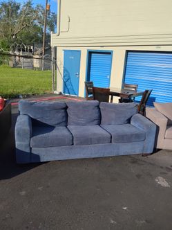 Blue sofa couch - delivery available