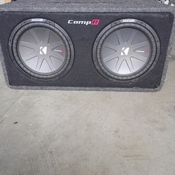 Kicker 12-in Comp R 3000 watts slightly used. Hit's very hard with lots of bass. Been in my car since brand new for 6 months paid $350 for it
