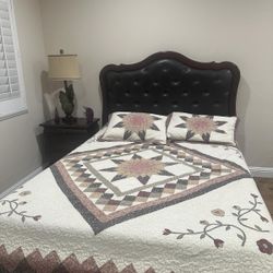 Queen Bed With 1 Chest And 1 Night Stand