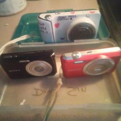 3 Digital Cameras Lot