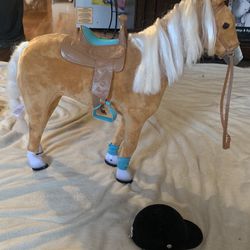 My life Doll Horse With Riding Helmet-Compatible with American girl