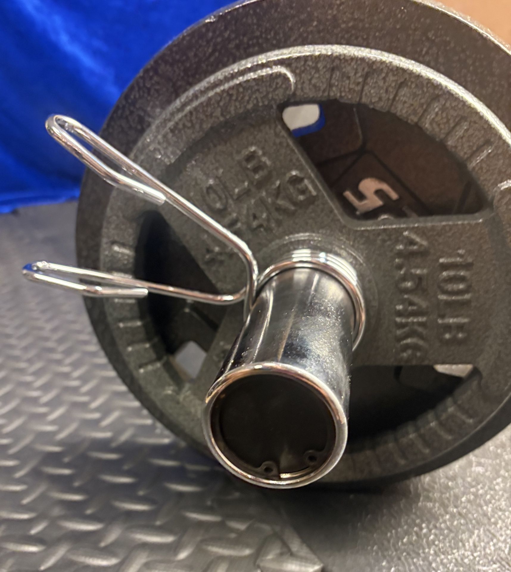 Brand New Olympic Weightlifting Equipment; Curl Bar with Pair of 25s and Pair of 10s. 90 # Brute.