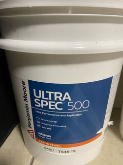 5 gallon paint (interior) flat/pearl (gray)