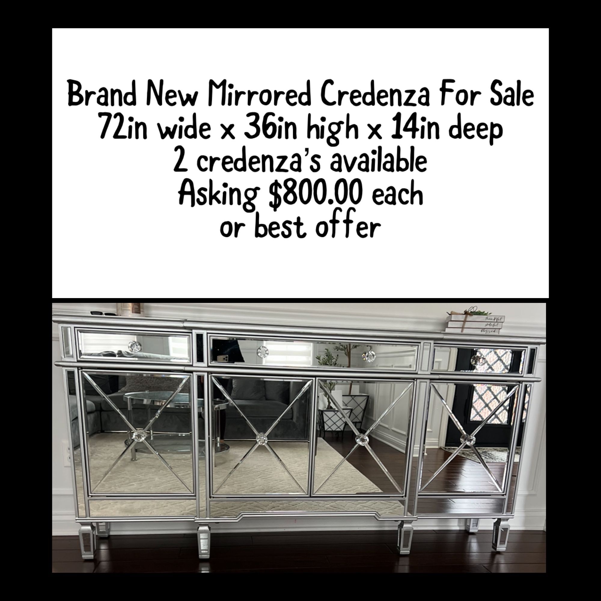 Mirrored Sideboard