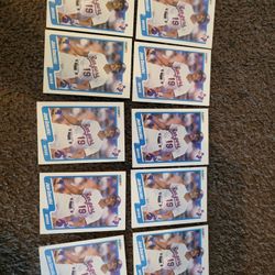 1990 Fleer Juan Gonzalez Outfield Texas Rangers Card Cards