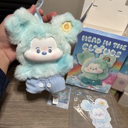 AUTHENTIC MINISO Disney Mickey Head in The Clouds Series Vinyl Plush - Sunny Sky