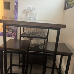 Bar Table With Bar Stools 