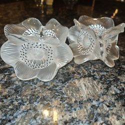 Lalique Signed Beautiful "Anemone" France
