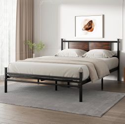 Queen Bed Frame with Headboard