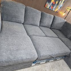 LIKE NEW- Coddle Aria Sleeper Sectional with Reversible Chaise and Storage