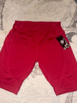 Red biker shorts!