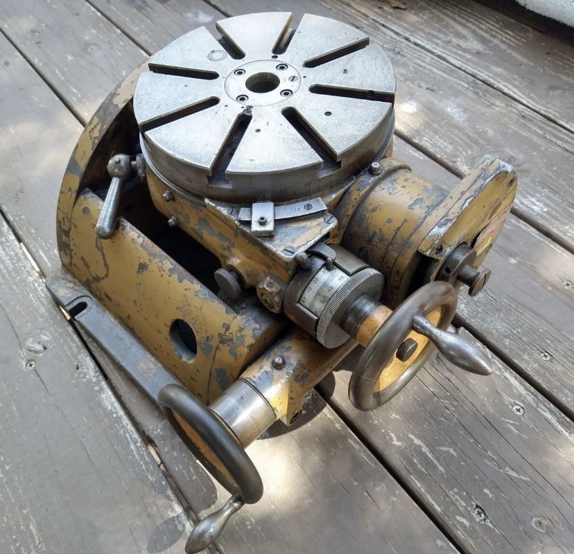 WALTER TYPE 200MM 7-7/8" MILLING MACHINE 90° TILTING ROTARY TABLE