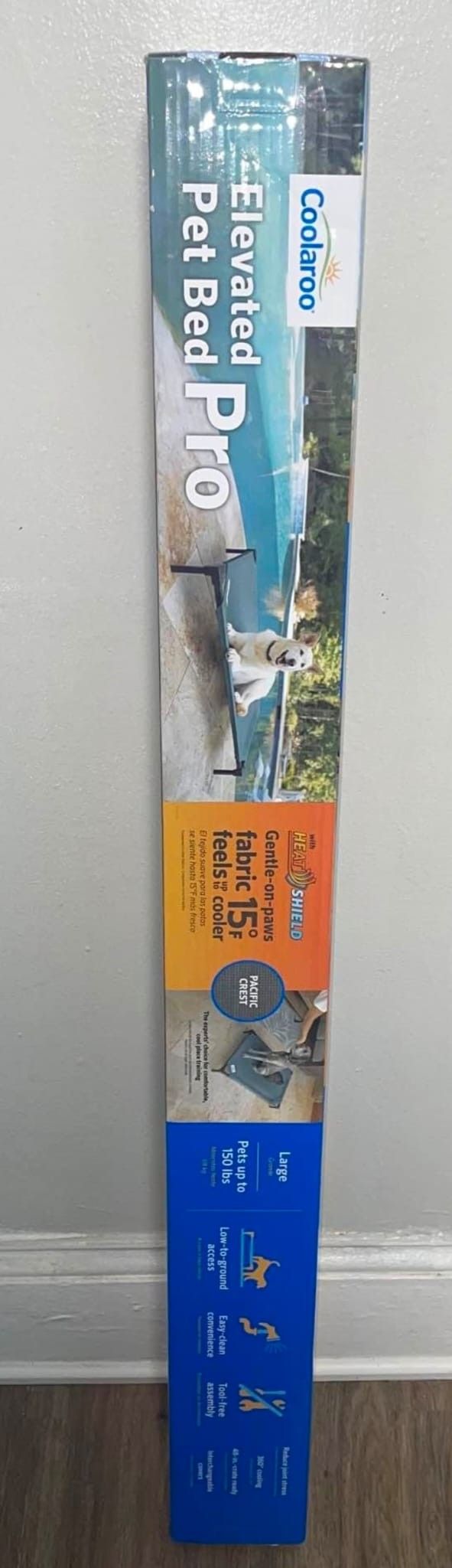 Coolaroo Cooling Elevated Dog Bed PRO with Heatshield