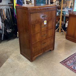 Vintage Waterfall Chest Of Drawers Dresser