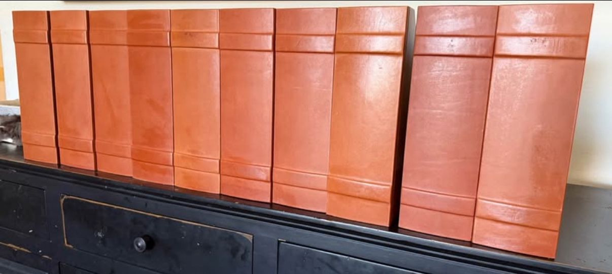 Levenger: Set of (10) leather magazine/file holders