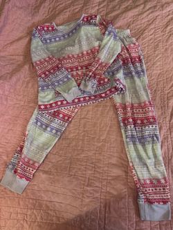 Fair Isle Print Pajama Set