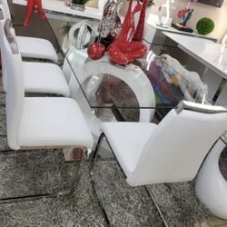 ALL WHITE Dining SET