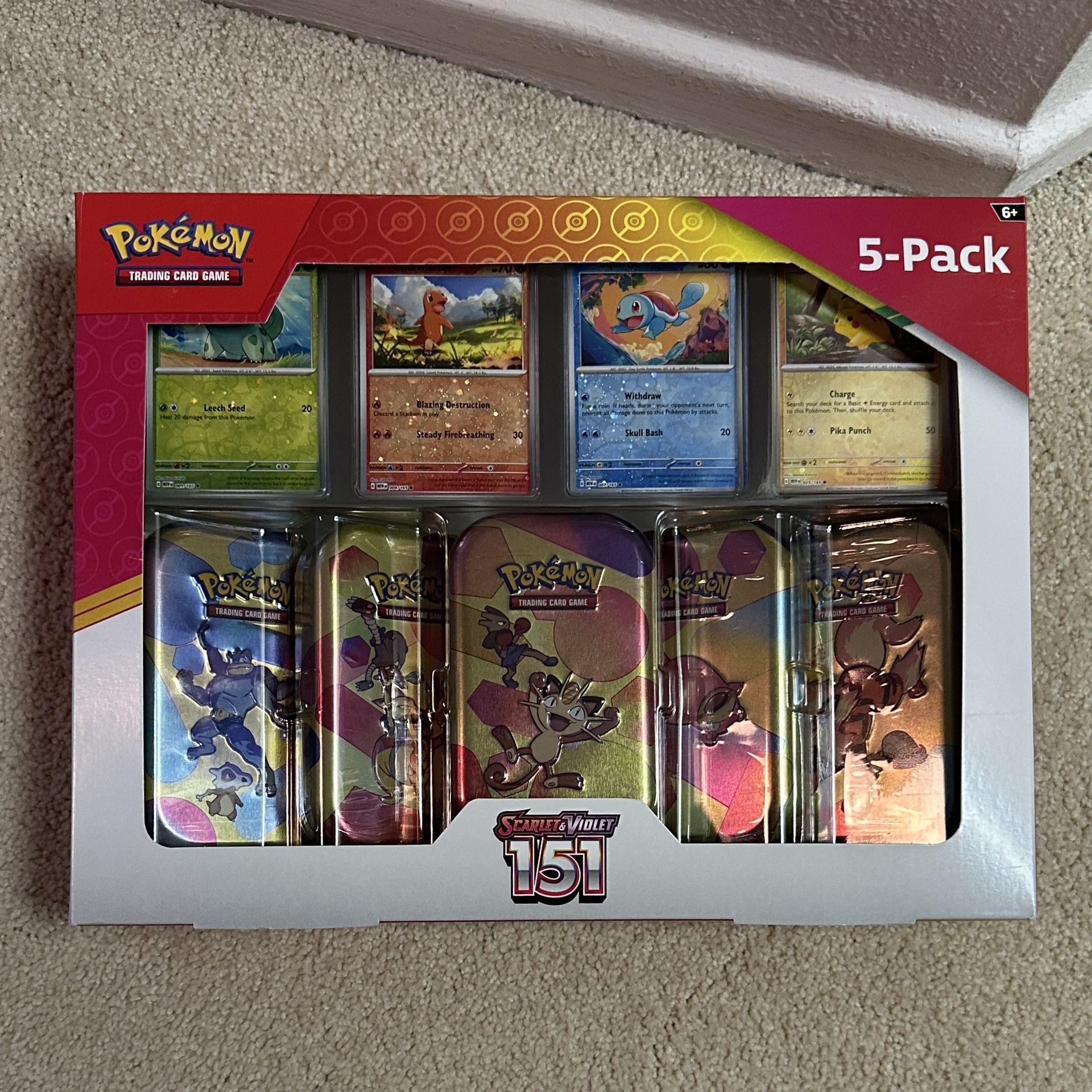 Pokemon Scarlet & Violet - 151 5-pack Mini Tins Costco Bundle