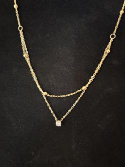 Jewelry Necklace Strand Oro Laminado Fino 