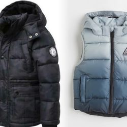 Boy’s Parka Jacket And Puffer Vest