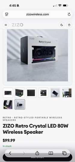 ZIZO Retro Crystal Speaker