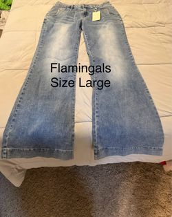 Flamingals Wide Leg Jeans