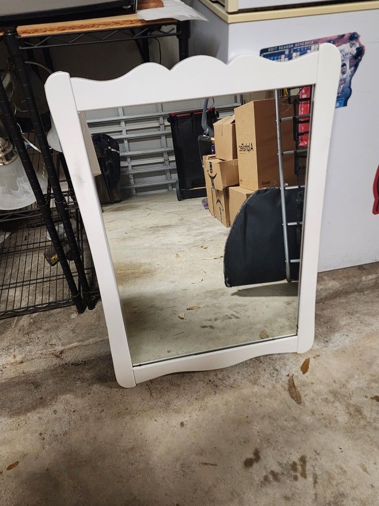 Antique Maple Mirror