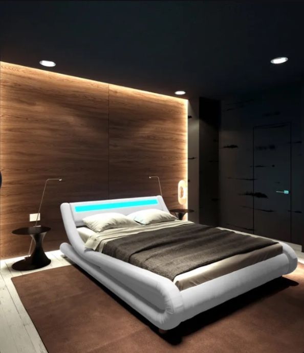 Rick Upholstered Low Profile Platform Bed