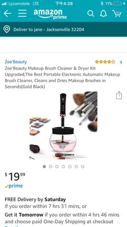 Zoe'Beauty Makeup Brush Cleaner & Dryer Kit Upgraded,The Best Portable Electronic Automatic Makeup Brush Cleaner