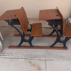 antique superior school desk 