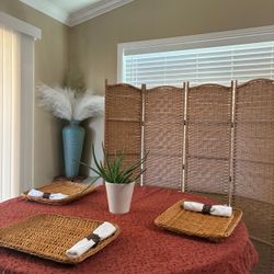 Placemats napkin rings & napkins