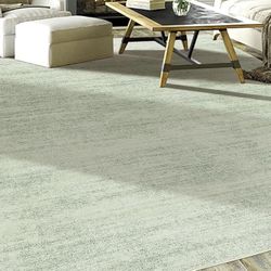 6x9 Washable Area Rug Carpet Sage Green Brand New 