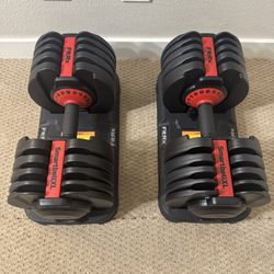 Adjustable Dumbbells 💪 90 Lbs 