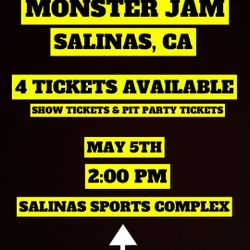 MONSTER JAM - SALINAS CA - TICKETS