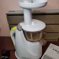 Hurom HU-100 Easy Clean Slow Juicer White 2011 Used Tested & Working!
