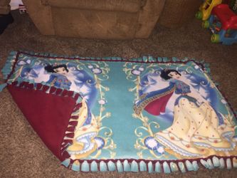 Handmade Snow White fleece blanket