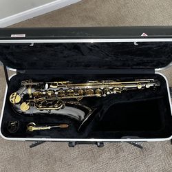 Antigua Winds Tenor Saxophone with Selmer C* Mouthpiece and various accessories