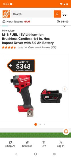 Milwaukee 1/4 impact drill