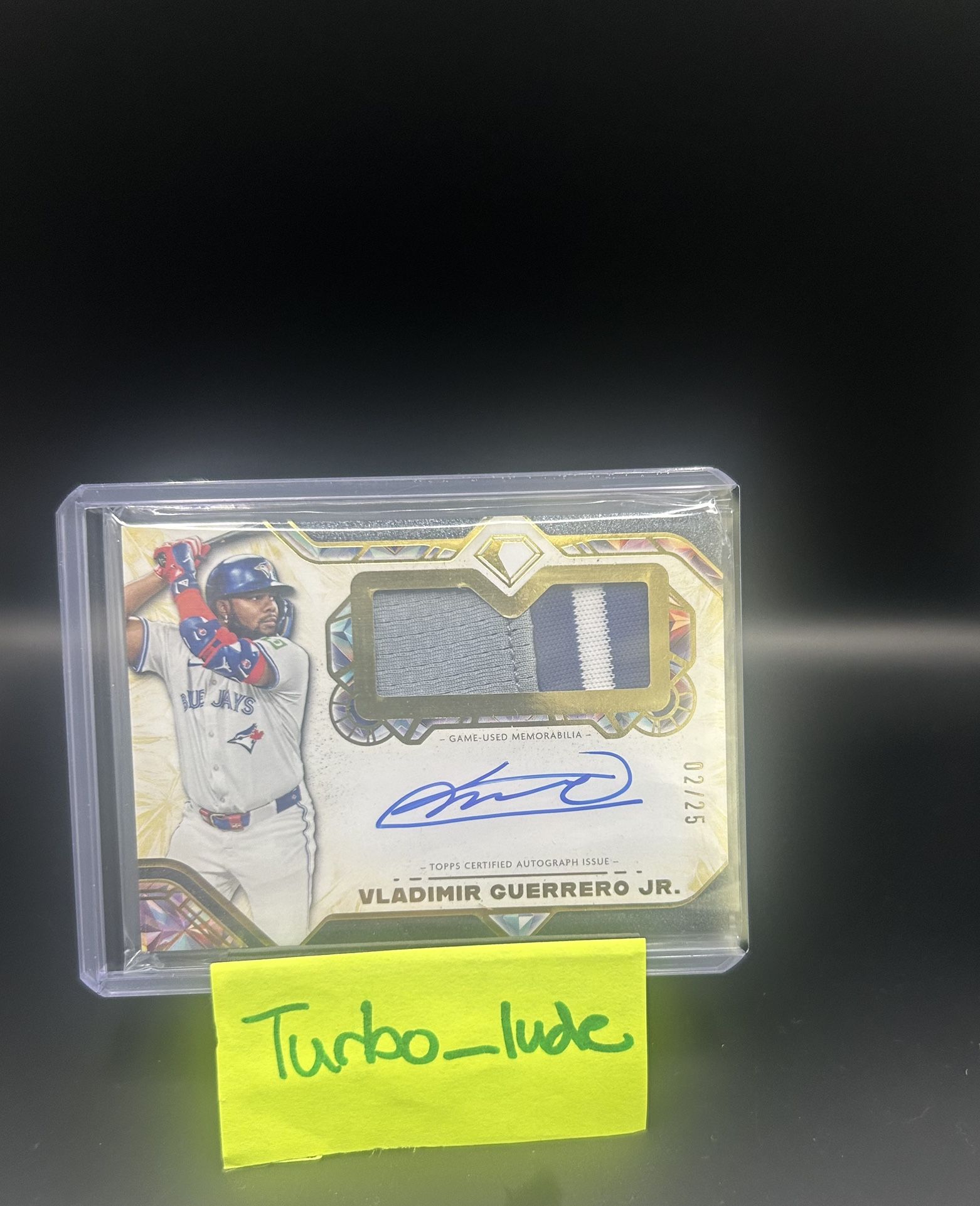 2025 Topps Diamond Icons - Autographed Jumbo Patches Vladimir Guerrero Jr