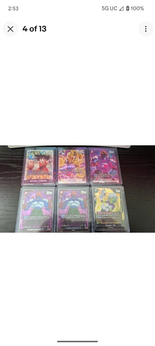Dragon Ball Z Clash Rivals Tgc Card Game Bulk Lot