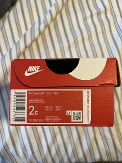 NIKE MD VALIANT SE PINK GLAZE BRAND NEW SIZE 2C