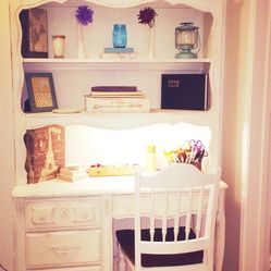 Shabby Chic Vintage Hutch Desk 