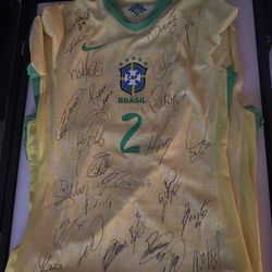 Danilo ( captain ) Match worn Brazil jersey signed
