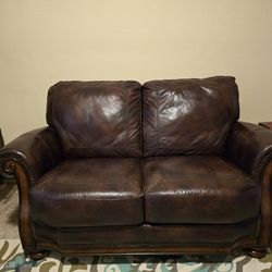 Leather La-Z-Boy Love Seat