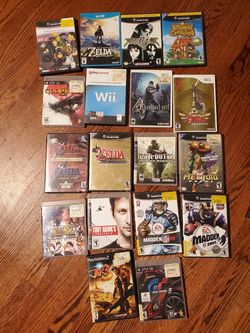 Gamecube, Wii, DS, PS1-4 Games