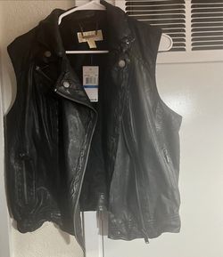 New. Michael kors leather vest size xl
