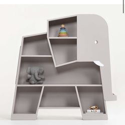 Crate And Barrel Kids Elephant Grey Bookcase