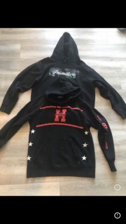 Men’s Large Hoodies (2) For $25 Brand: Primitive & Hundreds