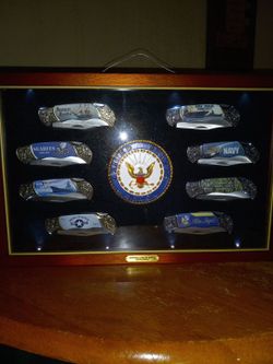 Semper Fortis United States Navy Knife Lighted Knife Sett