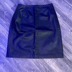 Clio 100% Leather Skirt 8